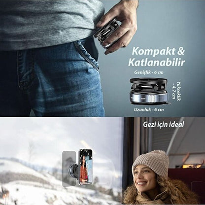 Magnevo Manyetik-Vakumlu Araç Telefon Tutucu